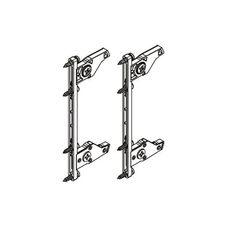Dtc DW171 Double Wall Drawer System Screw-on Front Fixing Bracket - Sold per Pair HE13011X